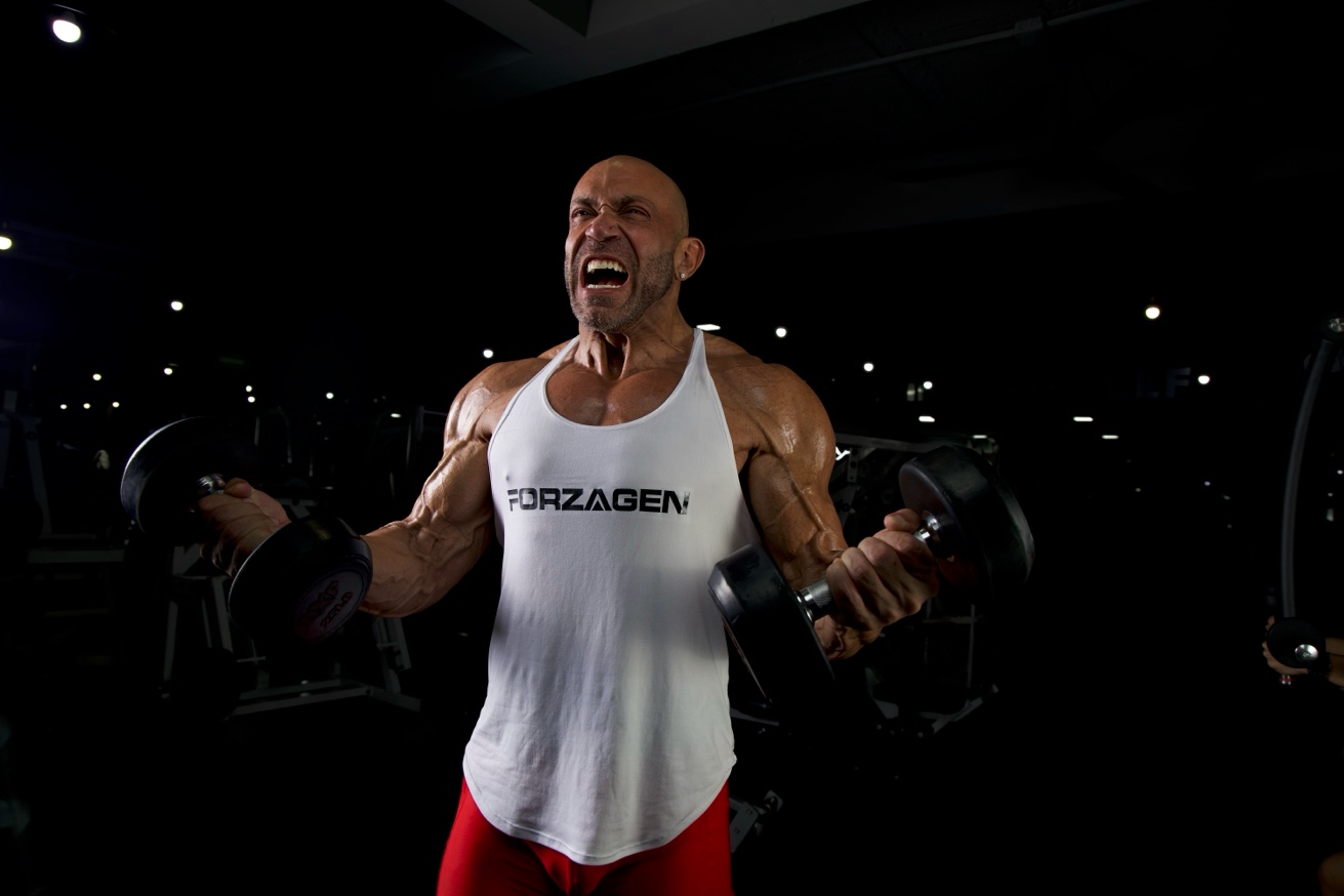 Pete the Titan training